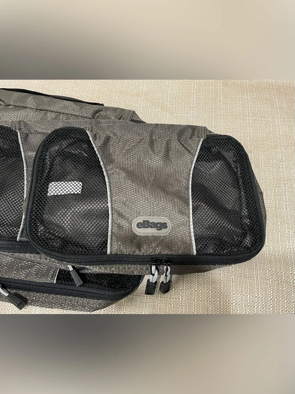 eBags Gray/Black Travel Packing Cube Set — 5-Piece Travel Organizer